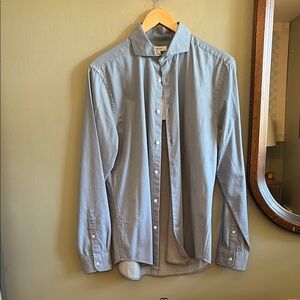 NWT Reiss Men's Blue Button-Up Shirt